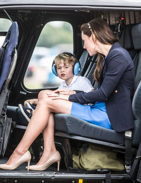Prince George had a tiny tantrum inside of a helicopter in July of last year.