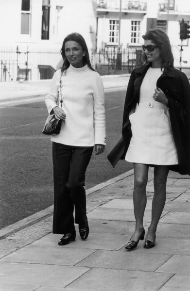 Jackie Kennedy Onassis and Lee Radziwill.