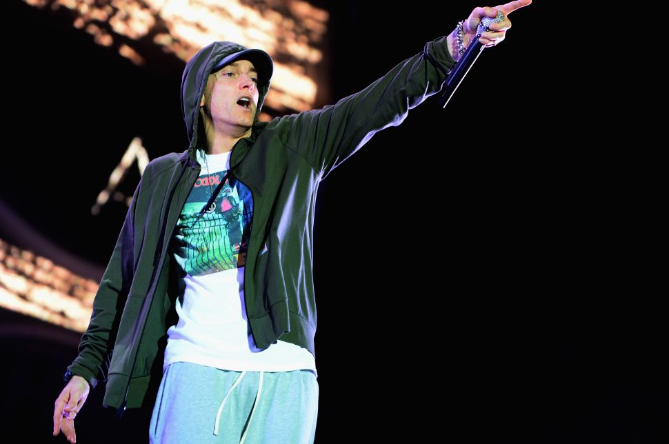 Eminem Anti-Donald Trump Chant Reading Festival