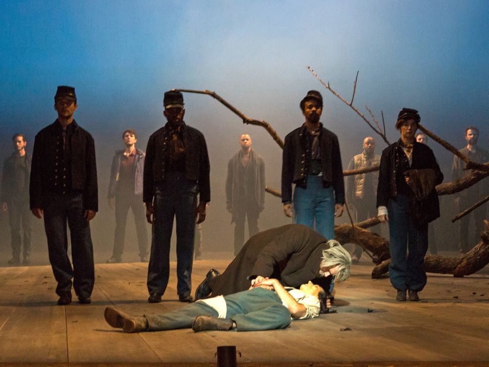 Walt Whitman (Rod Gilfry) mourns his beloved in Matthew Aucoin's 'Crossing''.