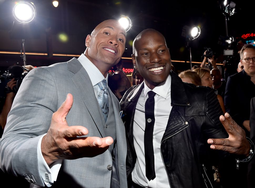 Dwayne Rock Johnson Tyrese Fast 9 Delay