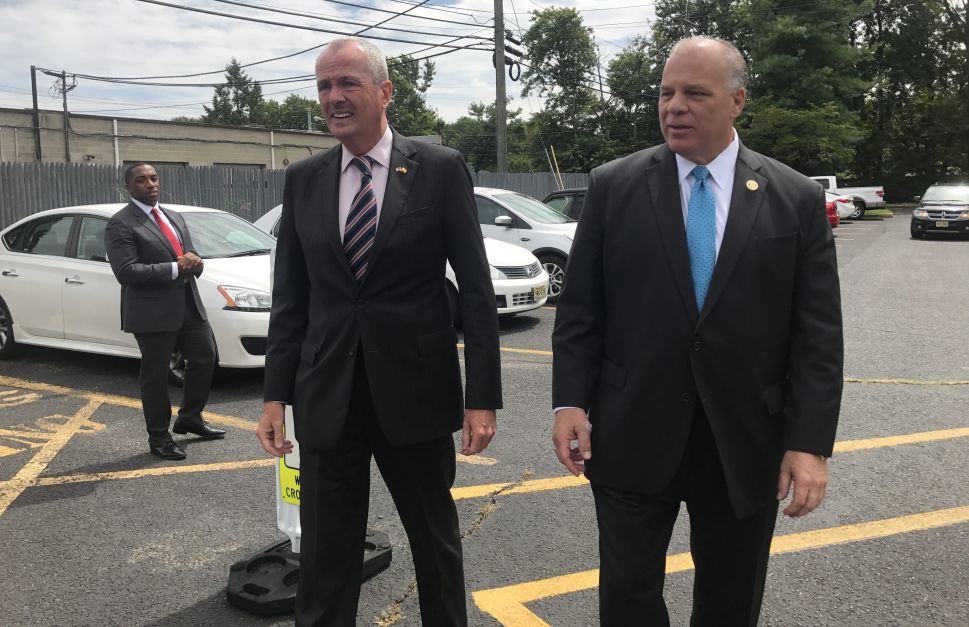 Phil Murphy (left) and Steve Sweeney