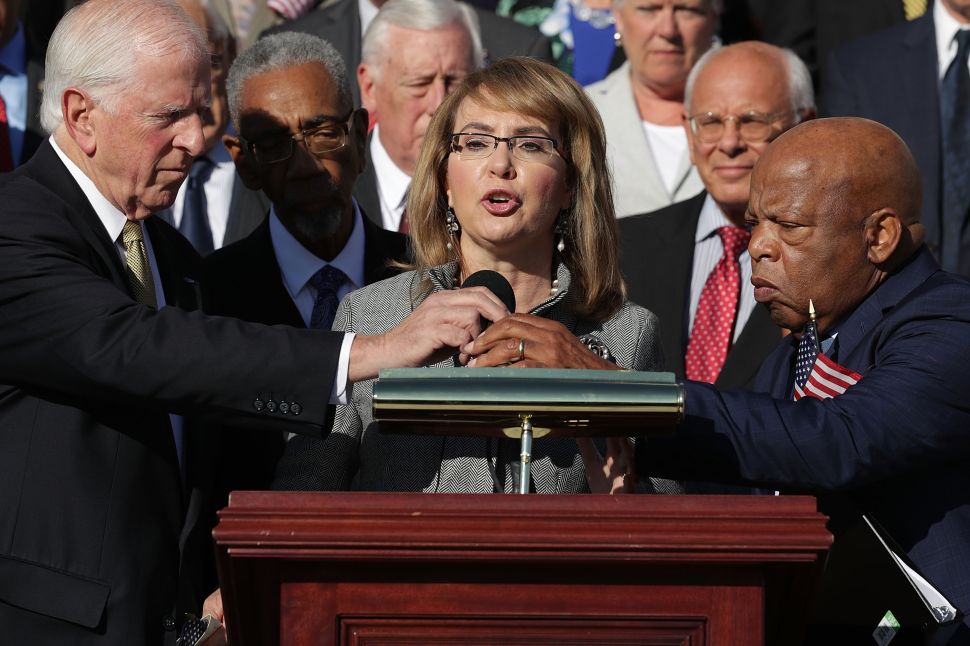 Congresswoman and gun violence victim Gabby Giffords.