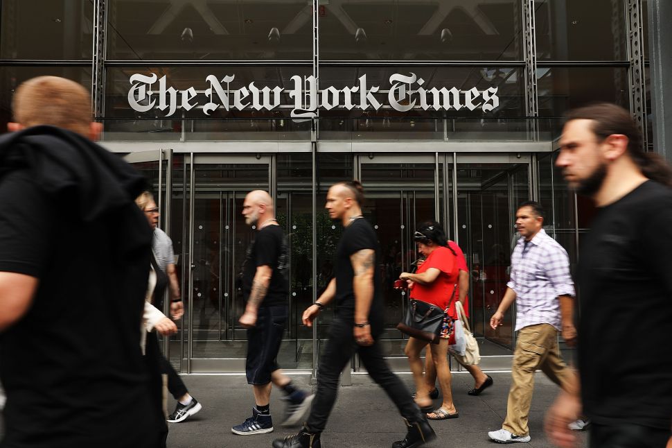 The New York Times building.