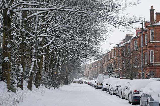 Glasgow isn't accustomed to major snowstorms.