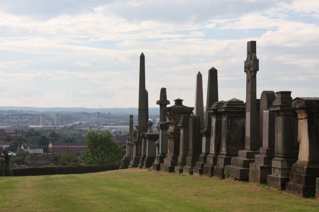 The Glasgow Necropolis.