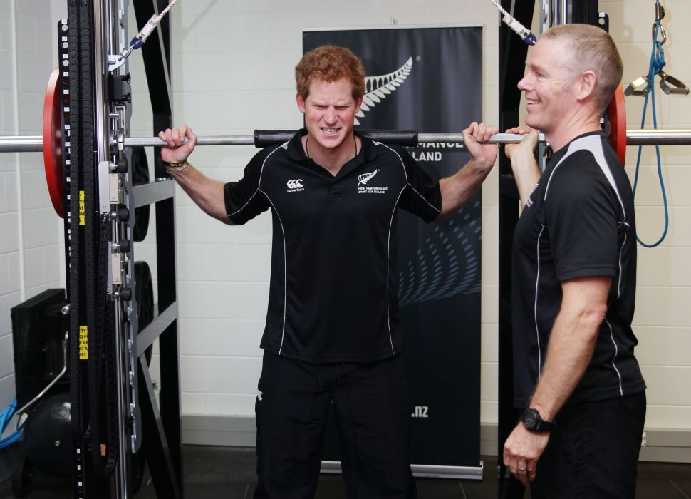 prince harry working out before wedding