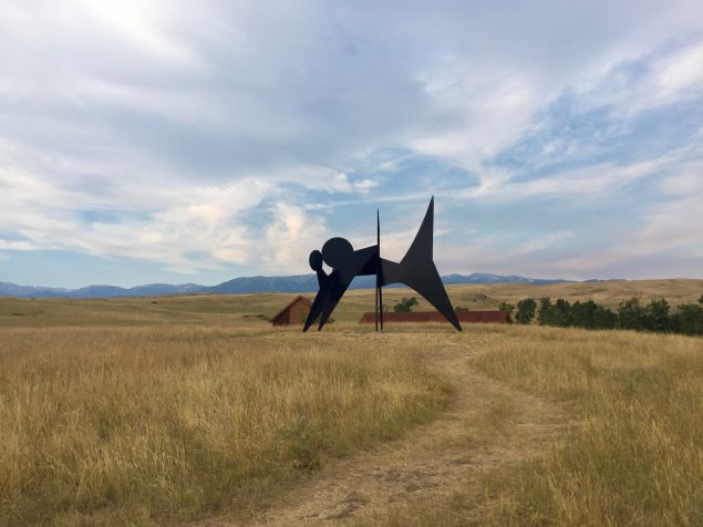 A work by Alexander Calder on view at Tippet Rise.