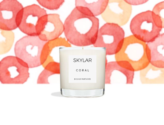 Skylar Coral Candle