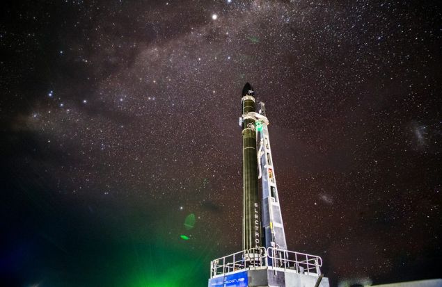 Rocket Lab Electron 'It's Business Time' on the pad at LC-1.