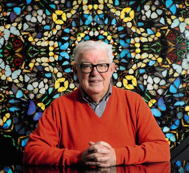 A portrait of Frank Dunphy, who was once the business manager of artist Damien Hirst.