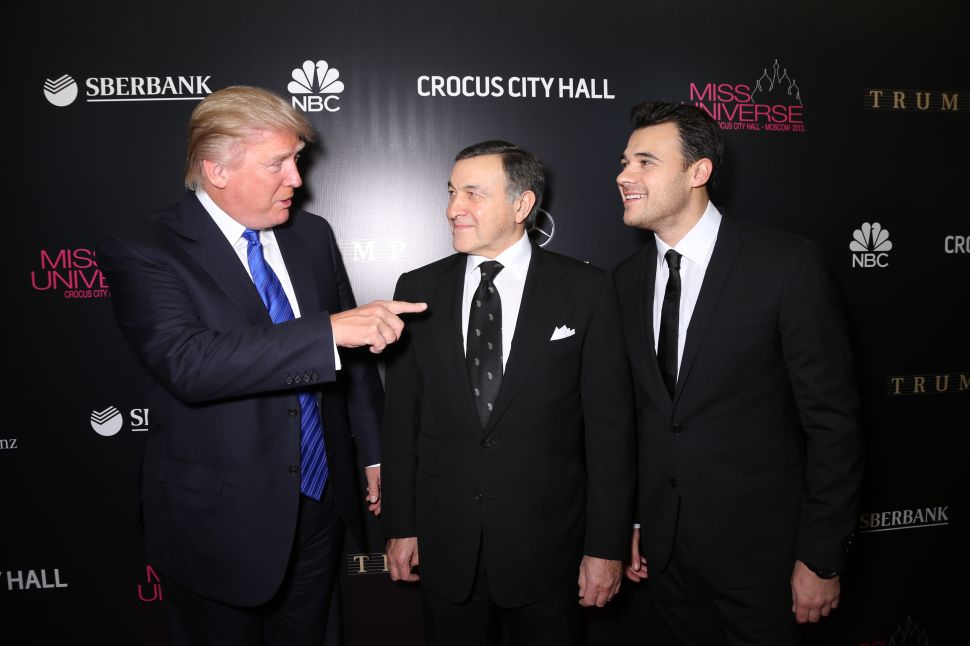 Donald Trump, Aras Agalarov and Emin Agalarov