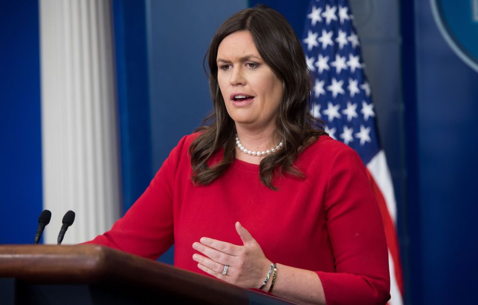 Sarah Huckabee Sanders normally looks like she needs to speak to your manager, but this time the Red Hen manager spoke to her.