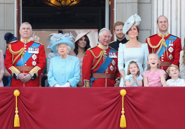 Royal Family Trooping the colour balcony