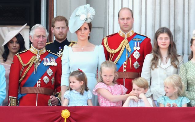 Royal Family Trooping the colour balcony