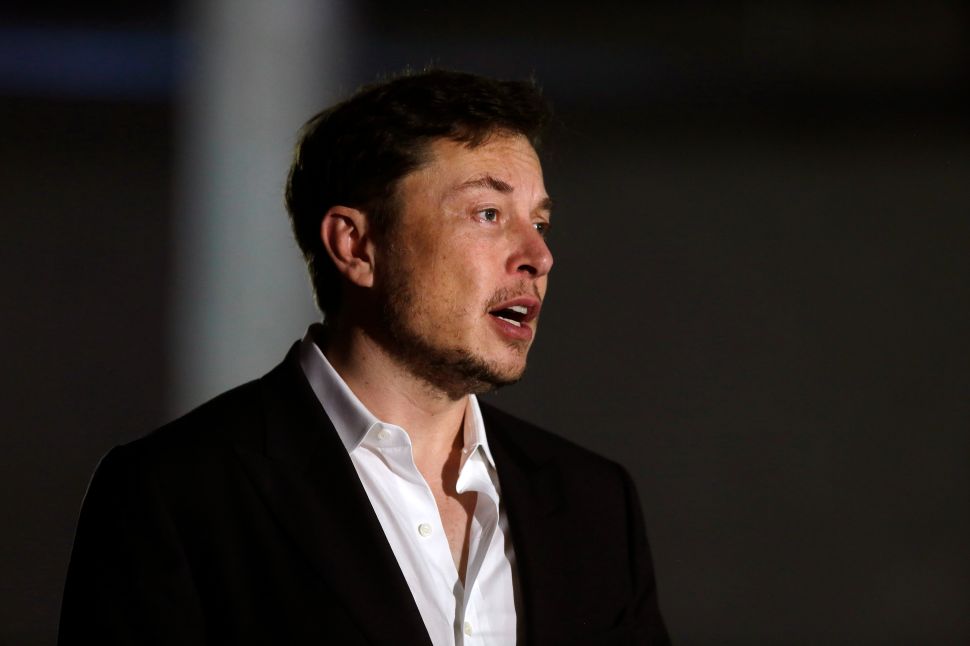 Elon Musk is facing copyright questions over a piece of art used in Tesla cars.