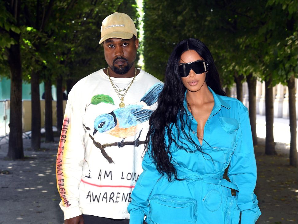 Kanye West and Kim Kardashian