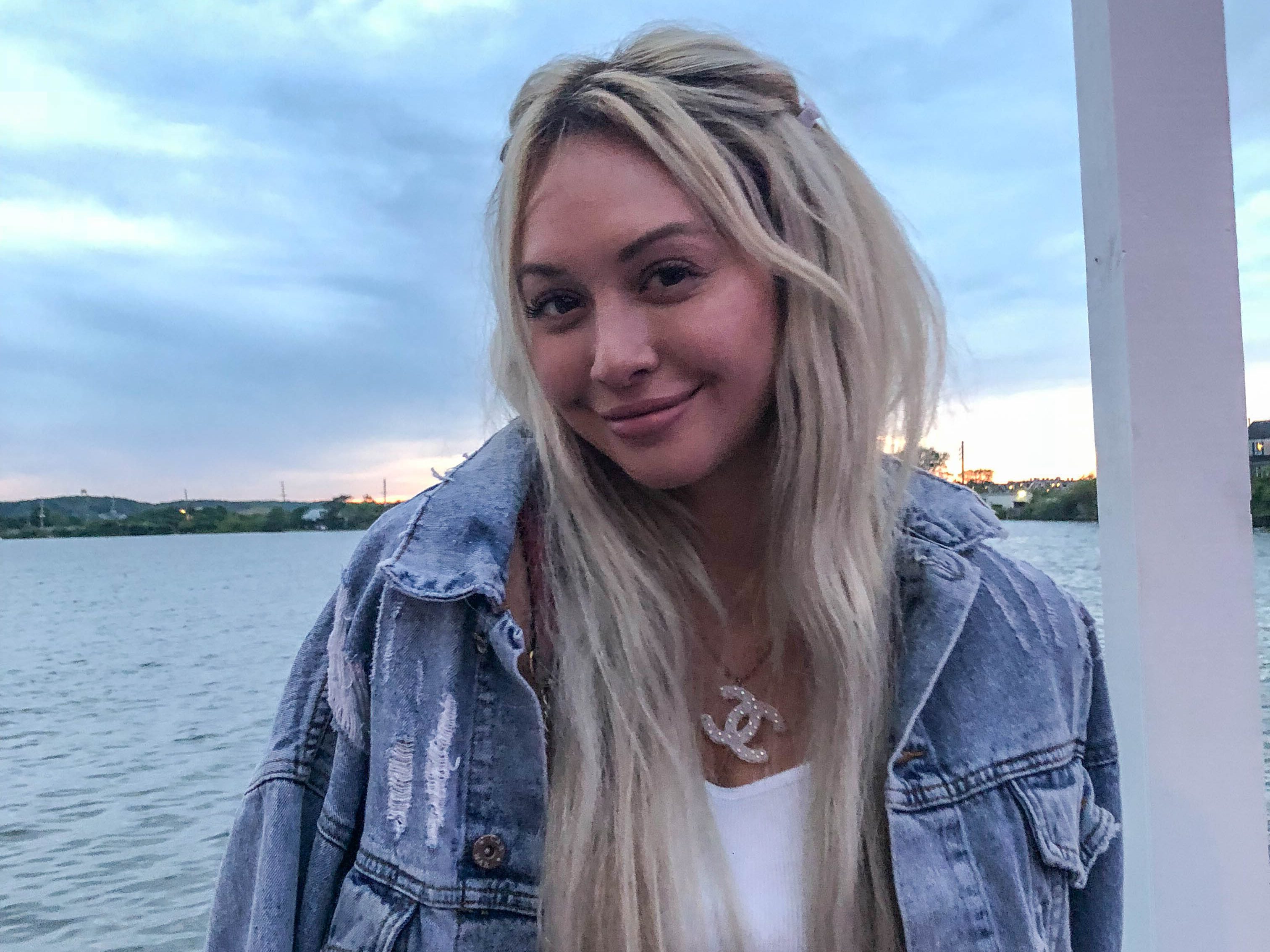 Corinne Olympios at Surf Lodge in Montauk.