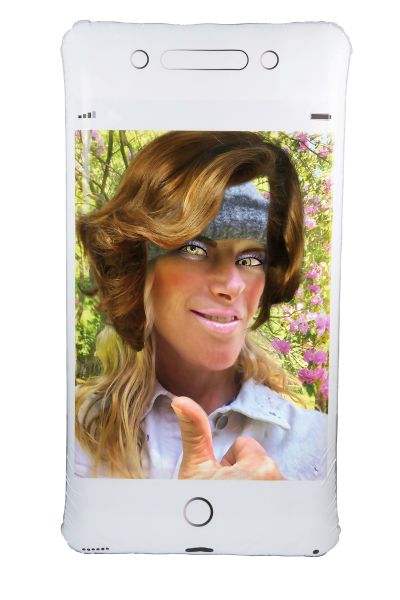 Oops Phone Float by Cindy Sherman, + POOL and Third Drawer Down, 2018.