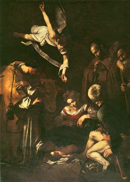 Nativity with St. Francis and St. Lawrence, 1609. Found in the collection of the San Lorenzo, Palermo.