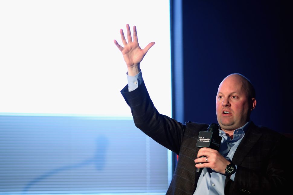 Venture capitalist and co-founder of Andreessen Horowitz, Marc Andreessen
