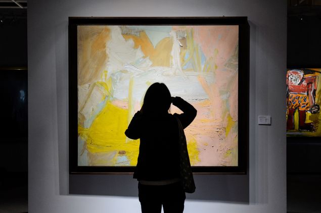 Willem de Kooning's Pastorale, up for sale at Christie's in Hong Kong on November 23, 2016.