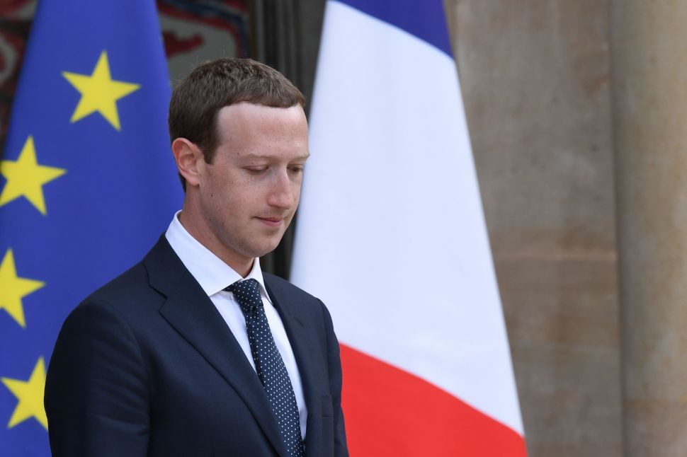 Facebook CEO Mark Zuckerberg