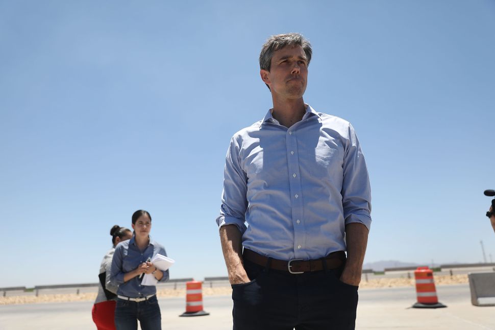Rep. Beto O'Rourke (D-TX) is running against Senator Ted Cruz (R-TX).