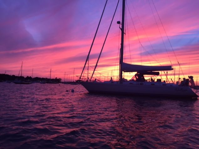 Valfreyja at sunset.