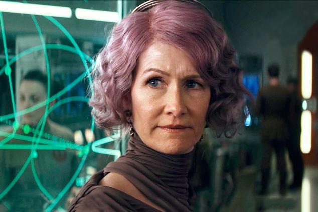 Laura Dern as Vice Admiral Amilyn Holdo in Star Wars: The Last Jedi.