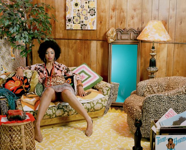 Mickalene Thomas, Lovely Six Foota, 2007. Chromogenic print.