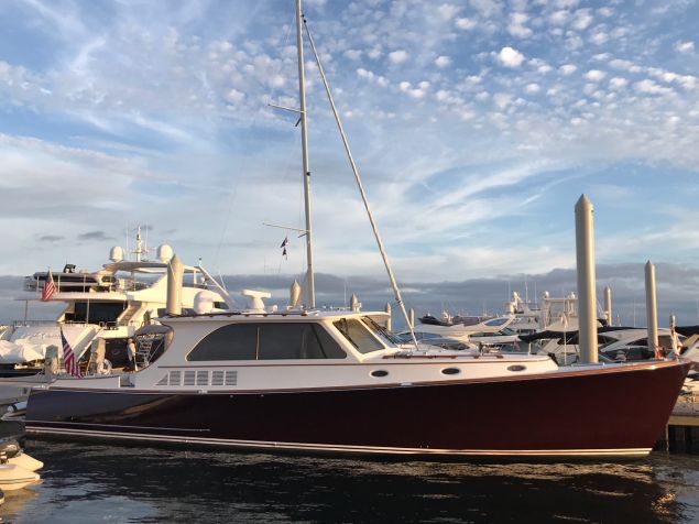 Oleese, a custom Hinckley 50.