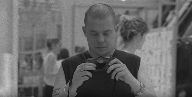 An image of Lee Alexander McQueen as seen in the documentary, McQueen.