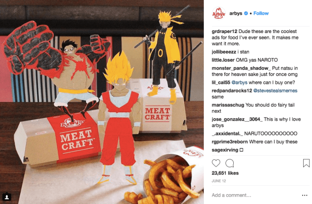 Fans of Arby's box art make their appreciation known on Instagram.