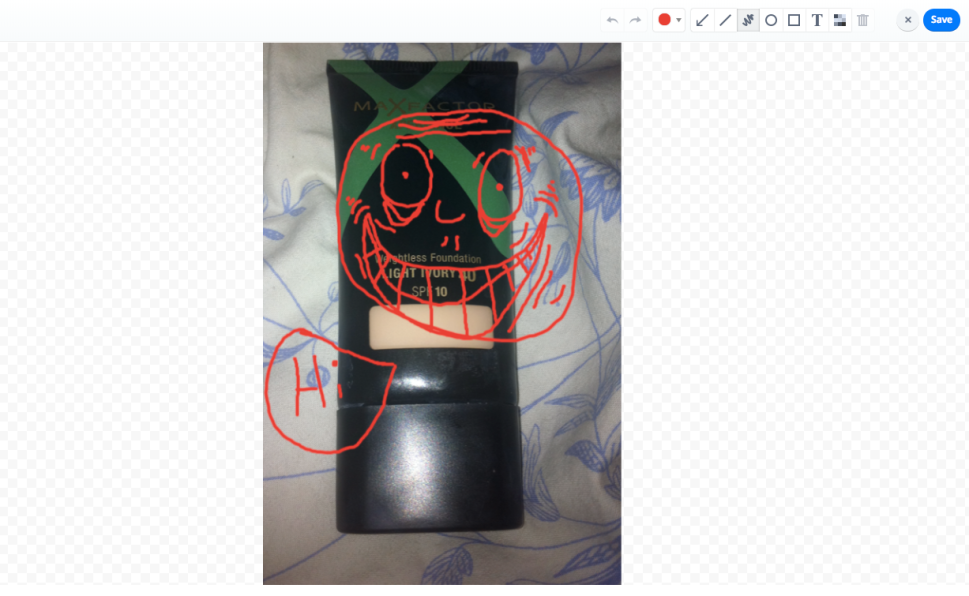 The author's drawing on an 8-year-old image.
