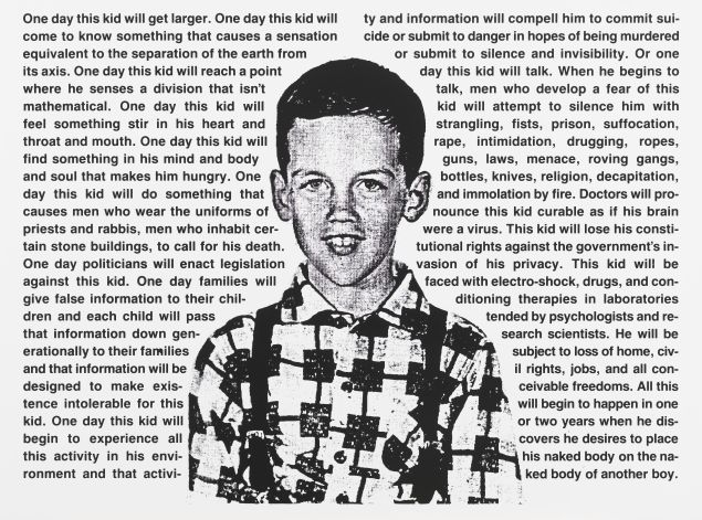 David Wojnarowicz, Untitled (One day this kid...), 1990-91.