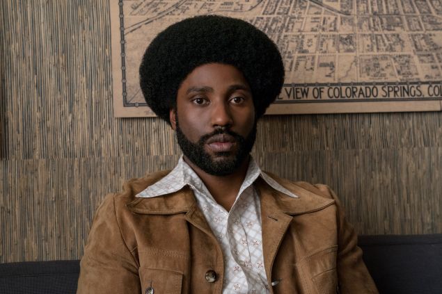 John David Washington as Ron Stallworth in Spike Lee’s BlacKkKlansman.