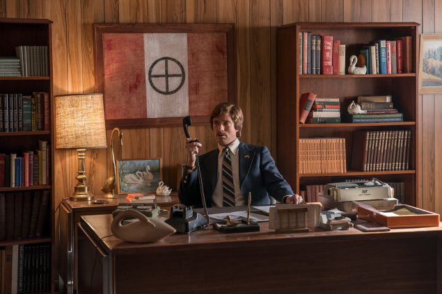 Topher Grace as David Duke in Spike Lee’s BlacKkKlansman.
