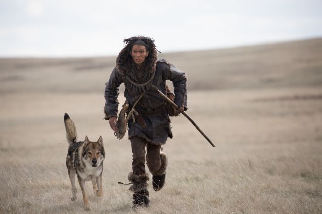 Keda, played by Kodi Smit-McPhee, with Alpha in Alpha.
