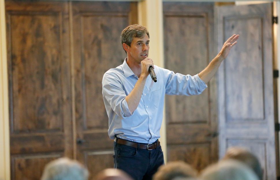 U.S. Rep Beto O'Rourke (D-Texas) of El Paso speaks during a town hall meeting