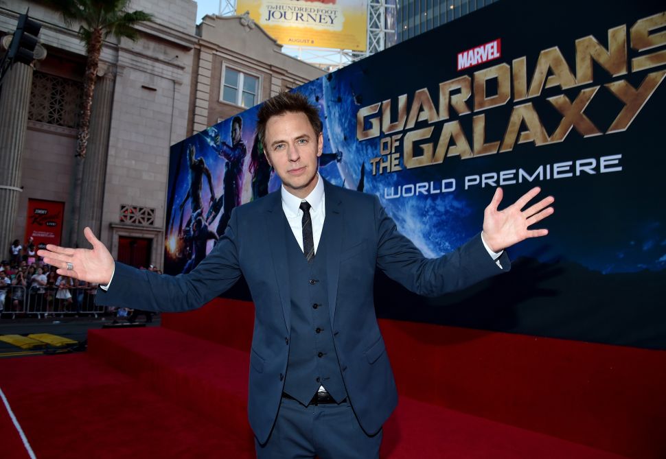 Director James Gunn at the world premiere of Guardians of the Galaxy.