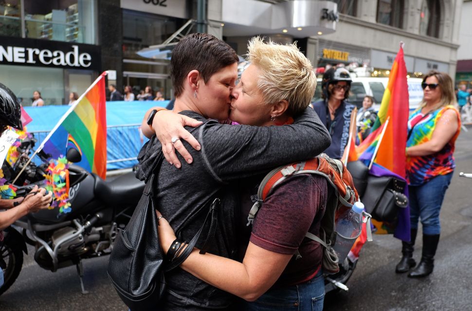 Same-sex couples like this one have been a fixture of The New York Times wedding section for 16 years.