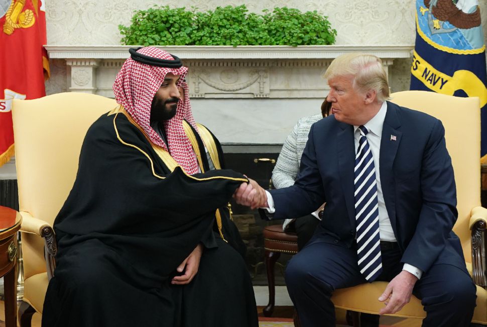 Crown Prince Mohammed bin Salman and President Donald Trump.