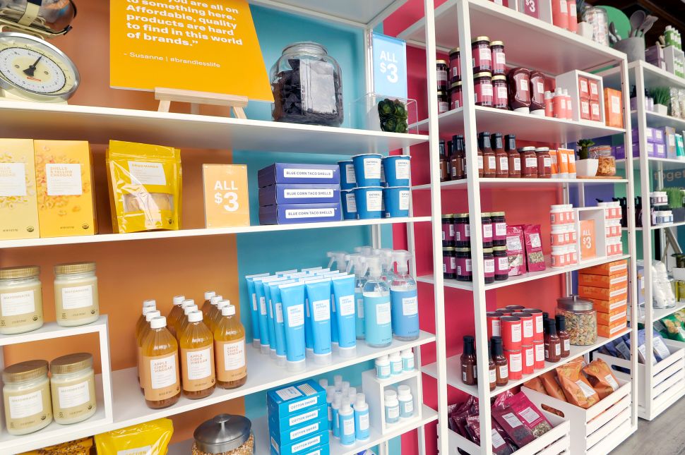 Brandless pop-up store in Los Angeles, Calif. in April.