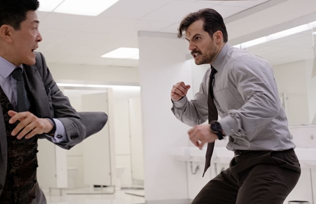 Liang Yang and Henry Cavill in 'Mission: Impossible - Fallout.'