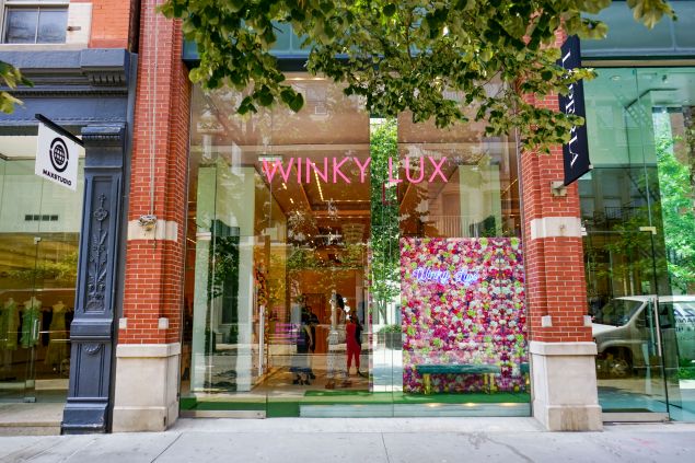 The Winky Lux shopfront.