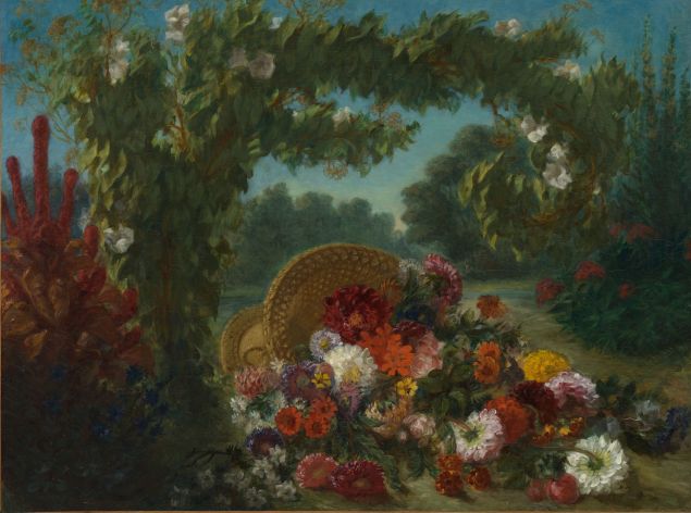 Eugène Delacroix. Basket of Flowers, 1848–1849.
