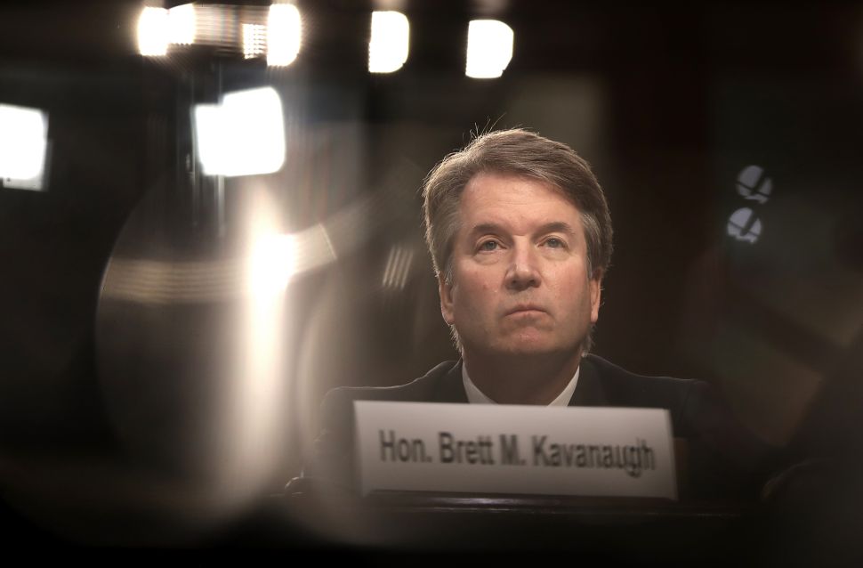 Supreme Court nominee Judge Brett Kavanaugh appears before the Senate Judiciary Committee during his Supreme Court confirmation hearing.
