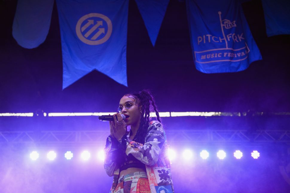 FKA Twigs performs at the Pitchfork Music Festival in 2014.