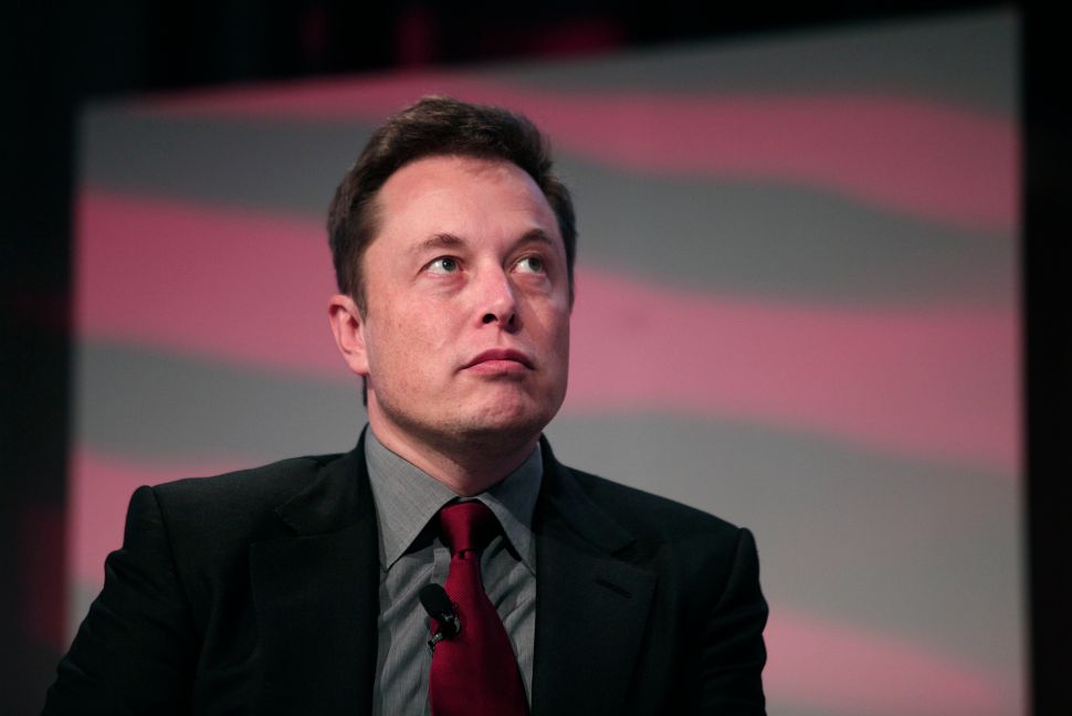 Tesla CEO Elon Musk at the Detroit Auto Show in January 2015.